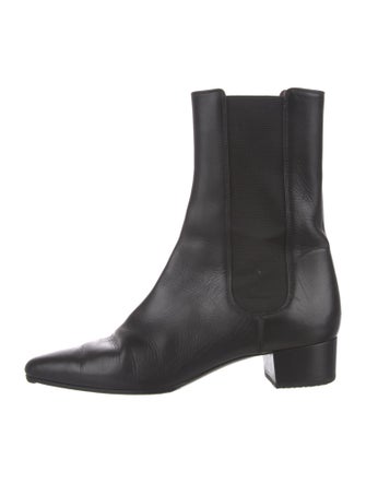 The Row Leather Chelsea Boots