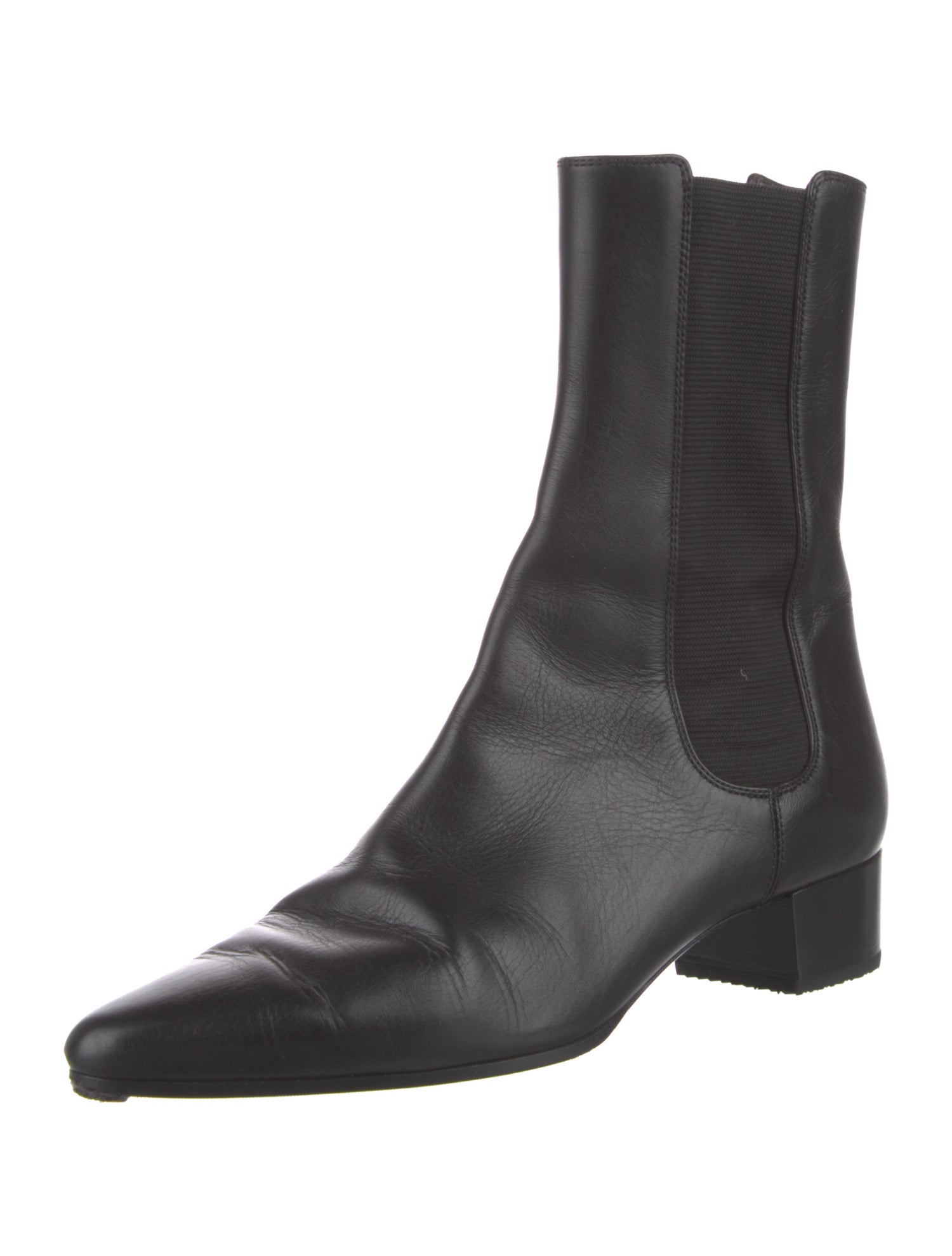 The Row Leather Chelsea Boots