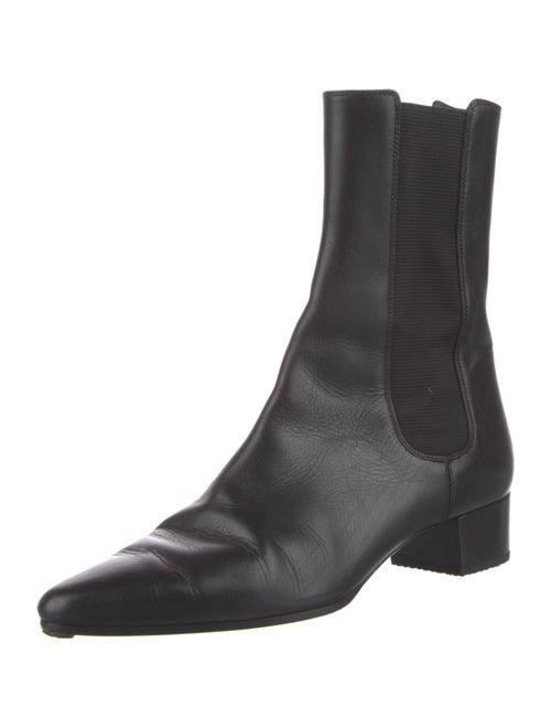 The Row Leather Chelsea Boots