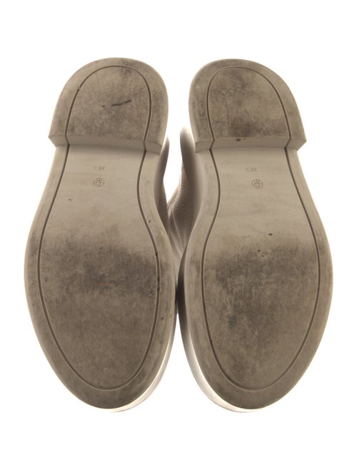 The Row Zipped 1 Suede Lace-Up Boots