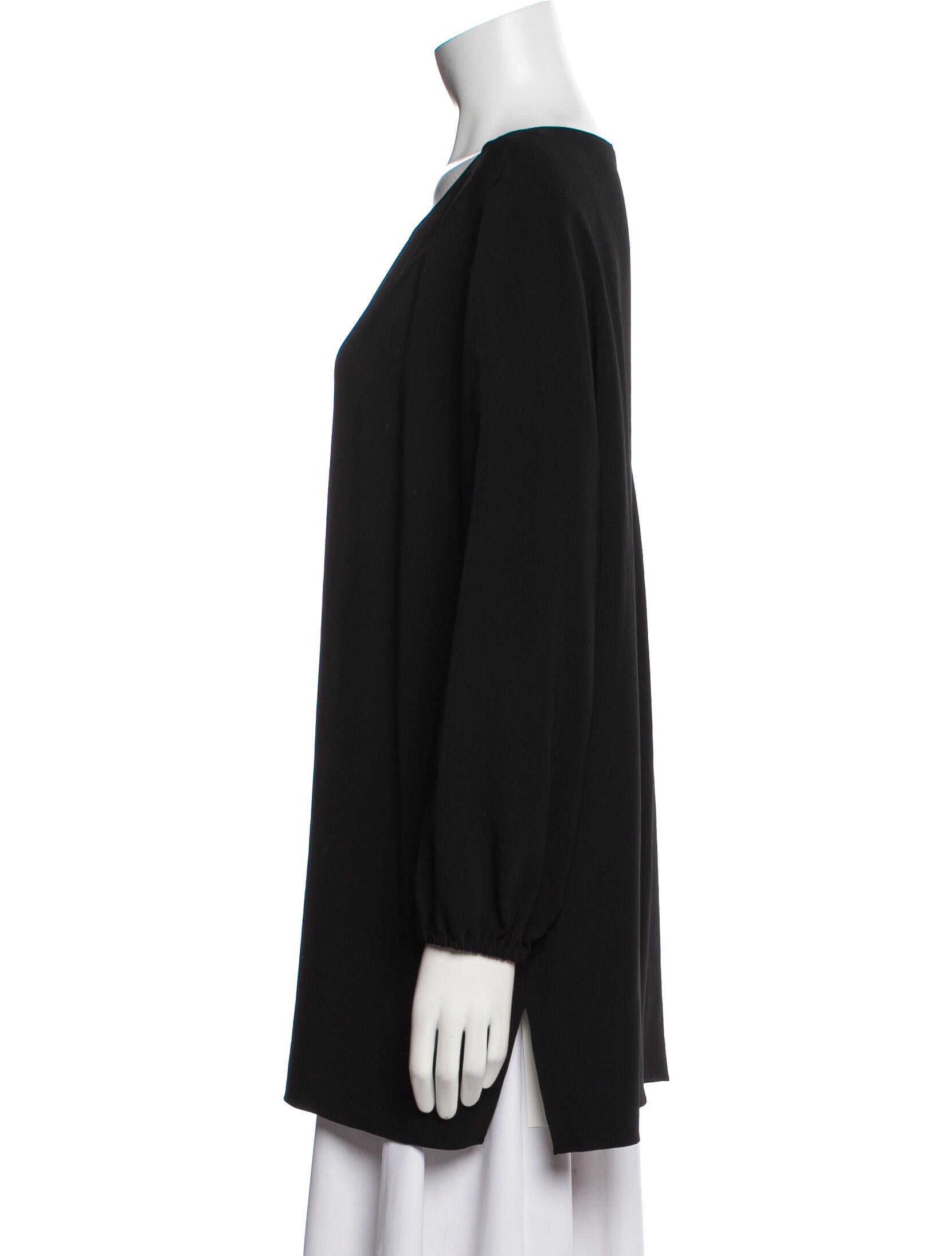 The Row Bateau Neckline Three-Quarter Sleeve Tunic