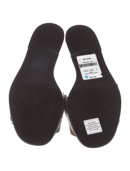 The Row Leather Slides