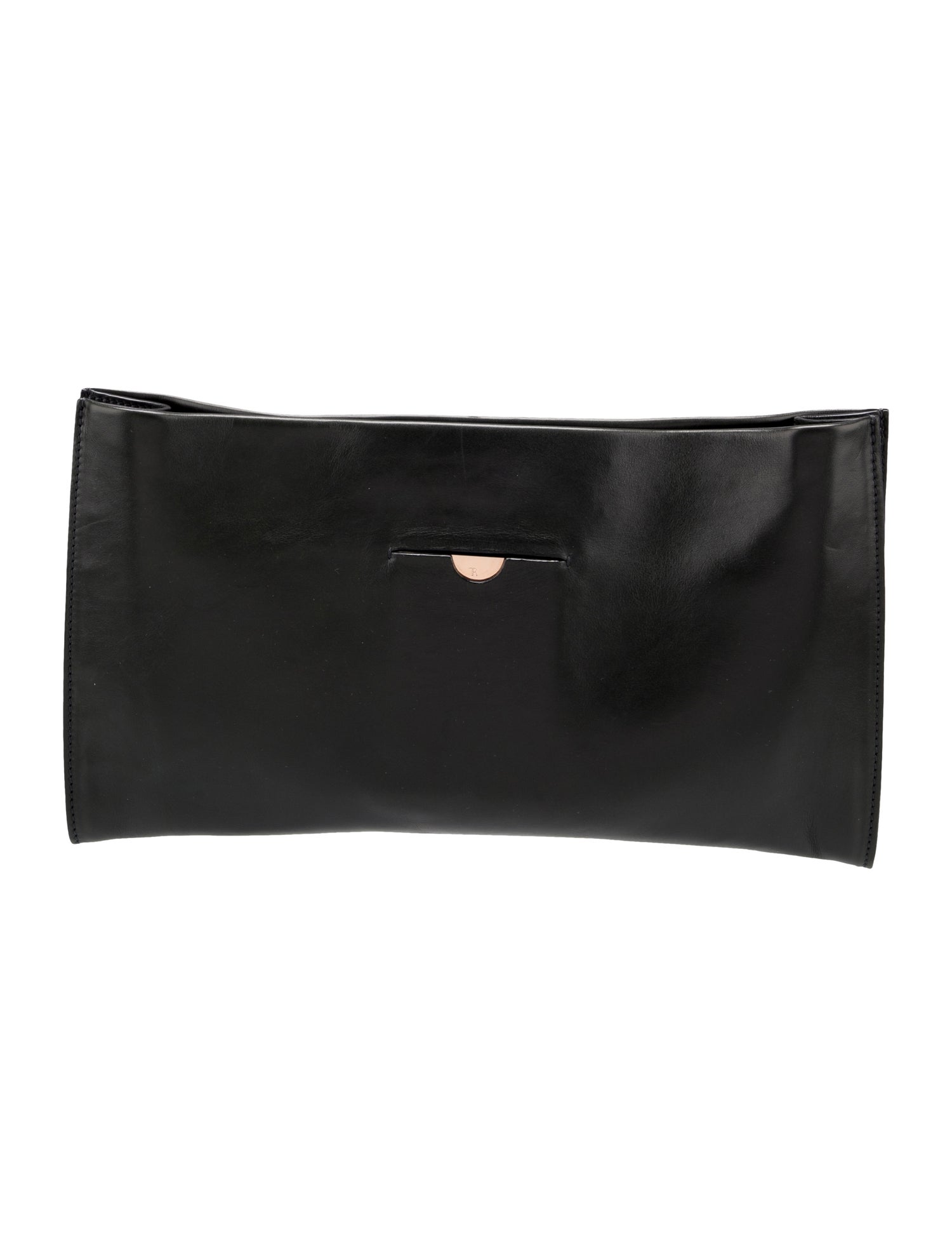 The Row Leather Clutch