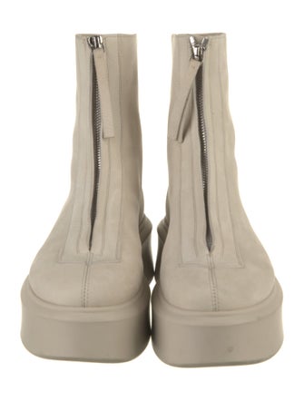 The Row Leather Combat Boots