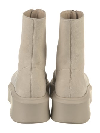 The Row Leather Combat Boots