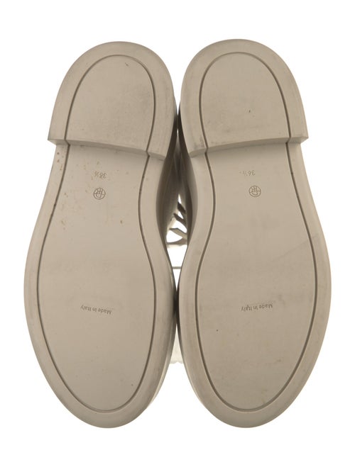 The Row Leather Combat Boots