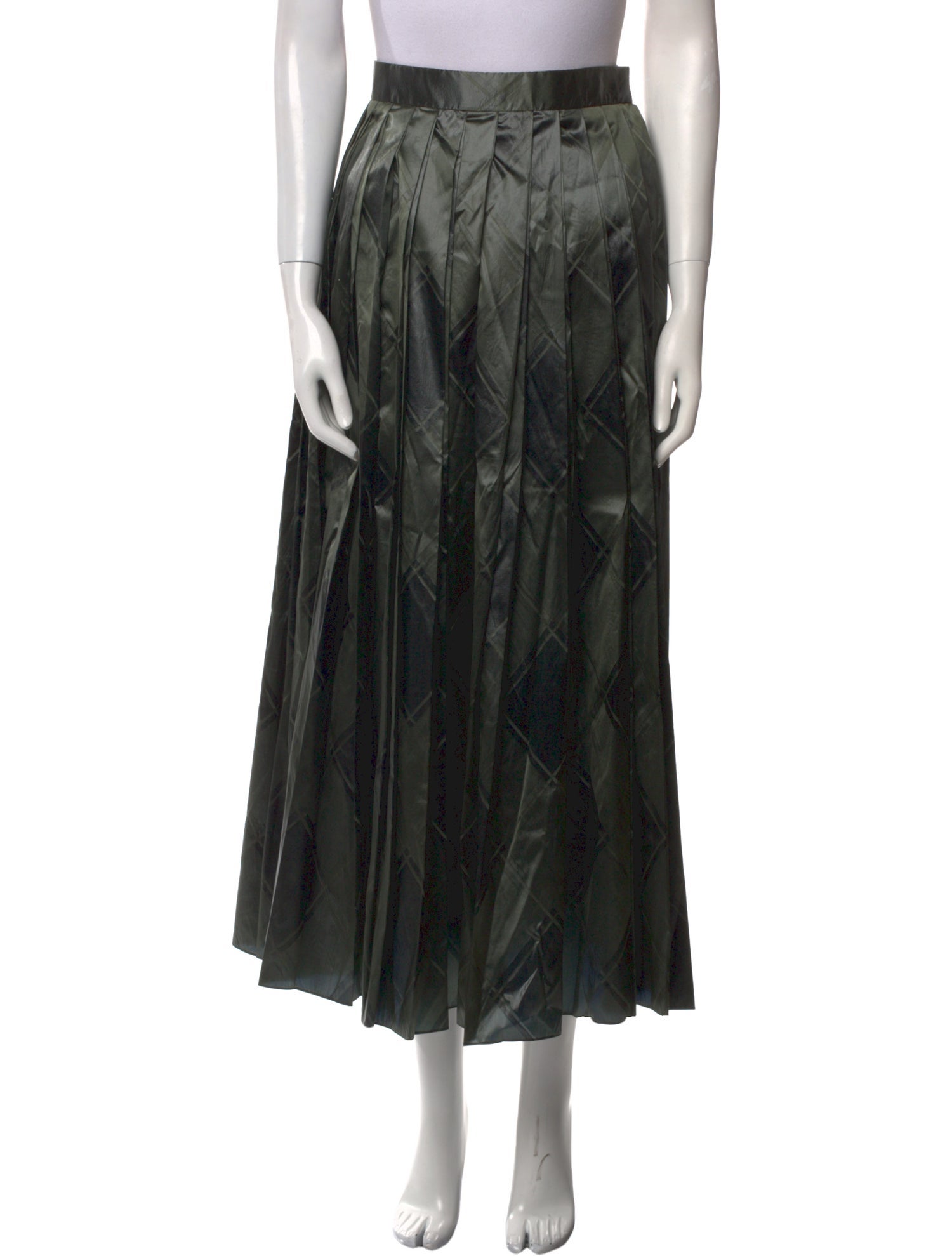 The Row Silk Midi Length Skirt