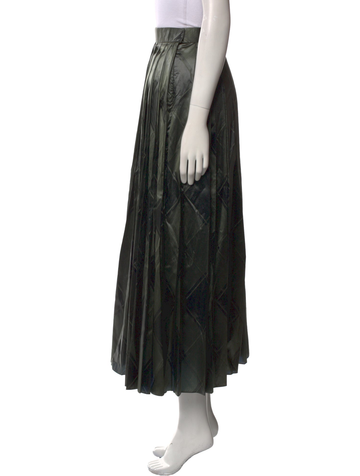 The Row Silk Midi Length Skirt