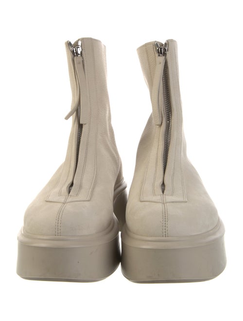 The Row Zipped 1 Suede Chelsea Boots