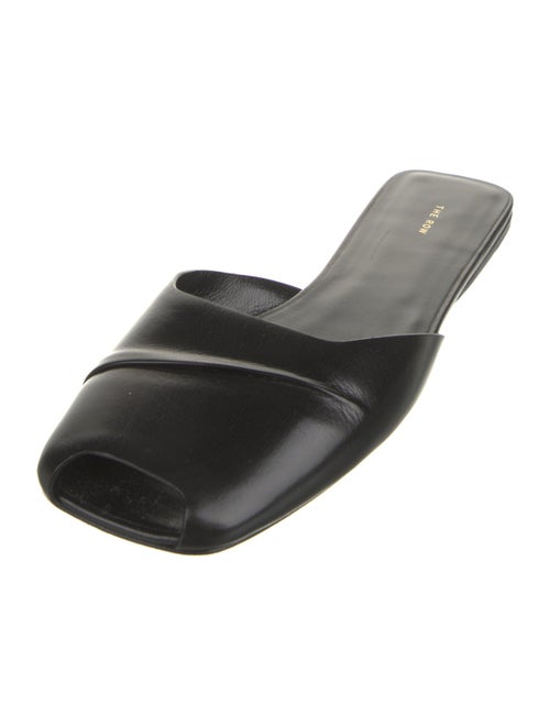 The Row Leather Slides