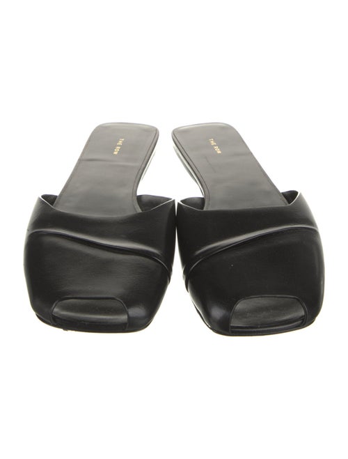 The Row Leather Slides