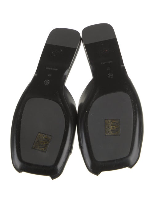 The Row Leather Slides