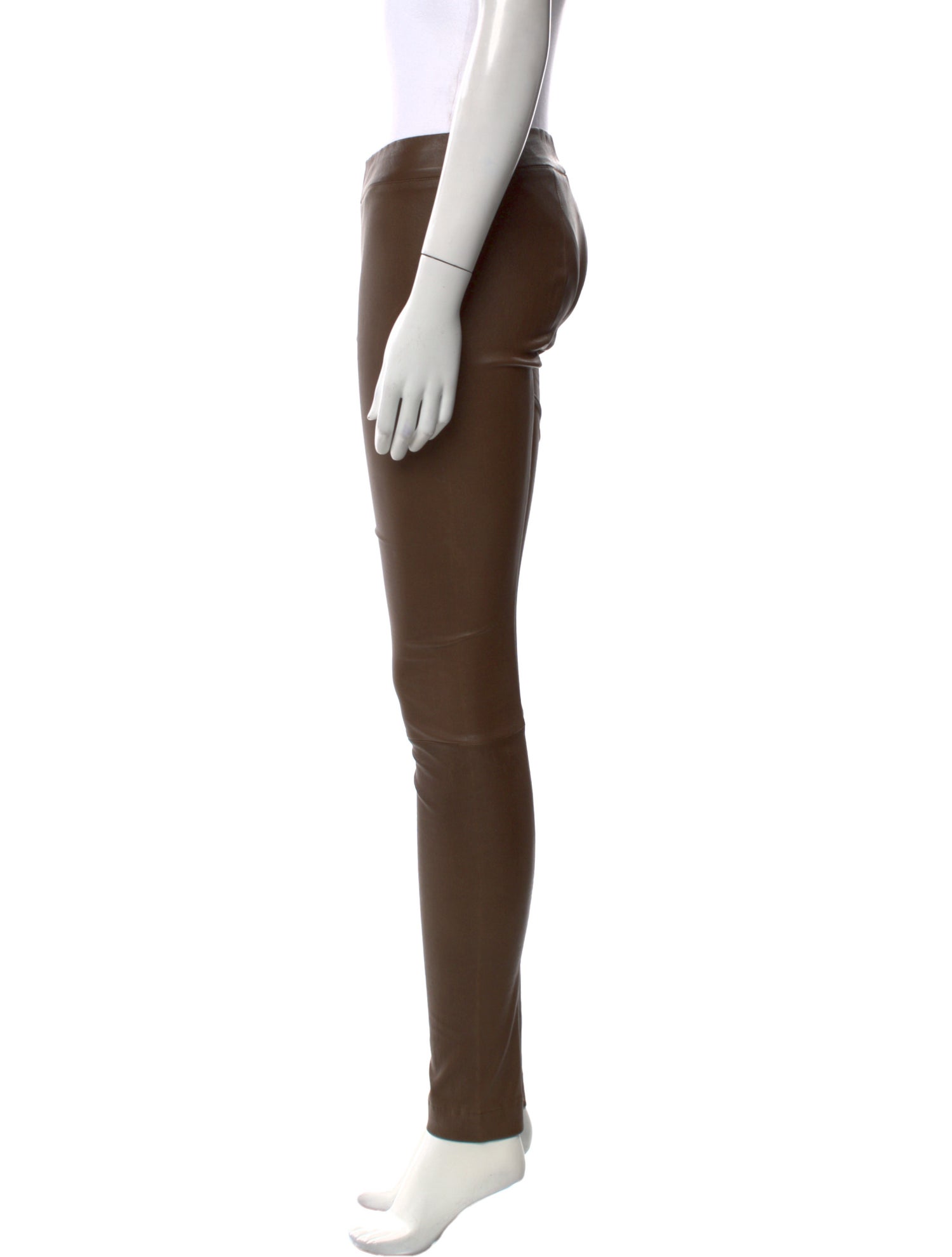 The Row Leather Skinny Leg Pants
