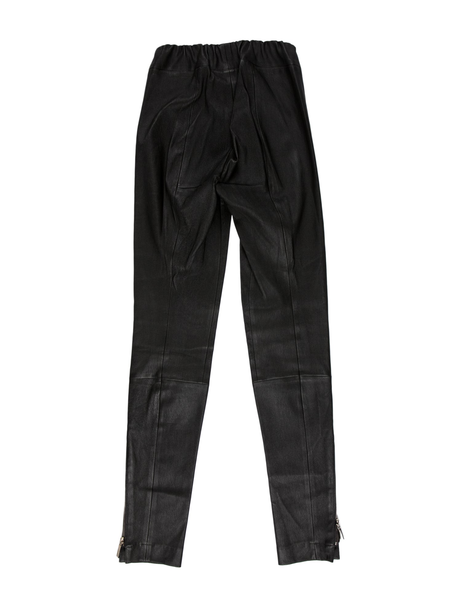 The Row Leather Skinny Leg Pants