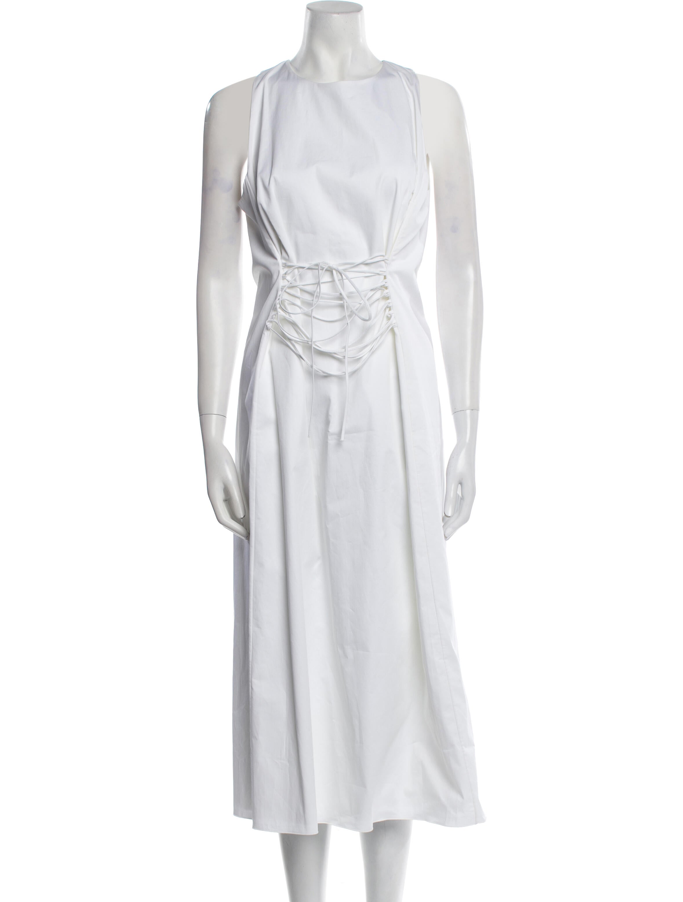 The Row Crew Neck Midi Length Dress