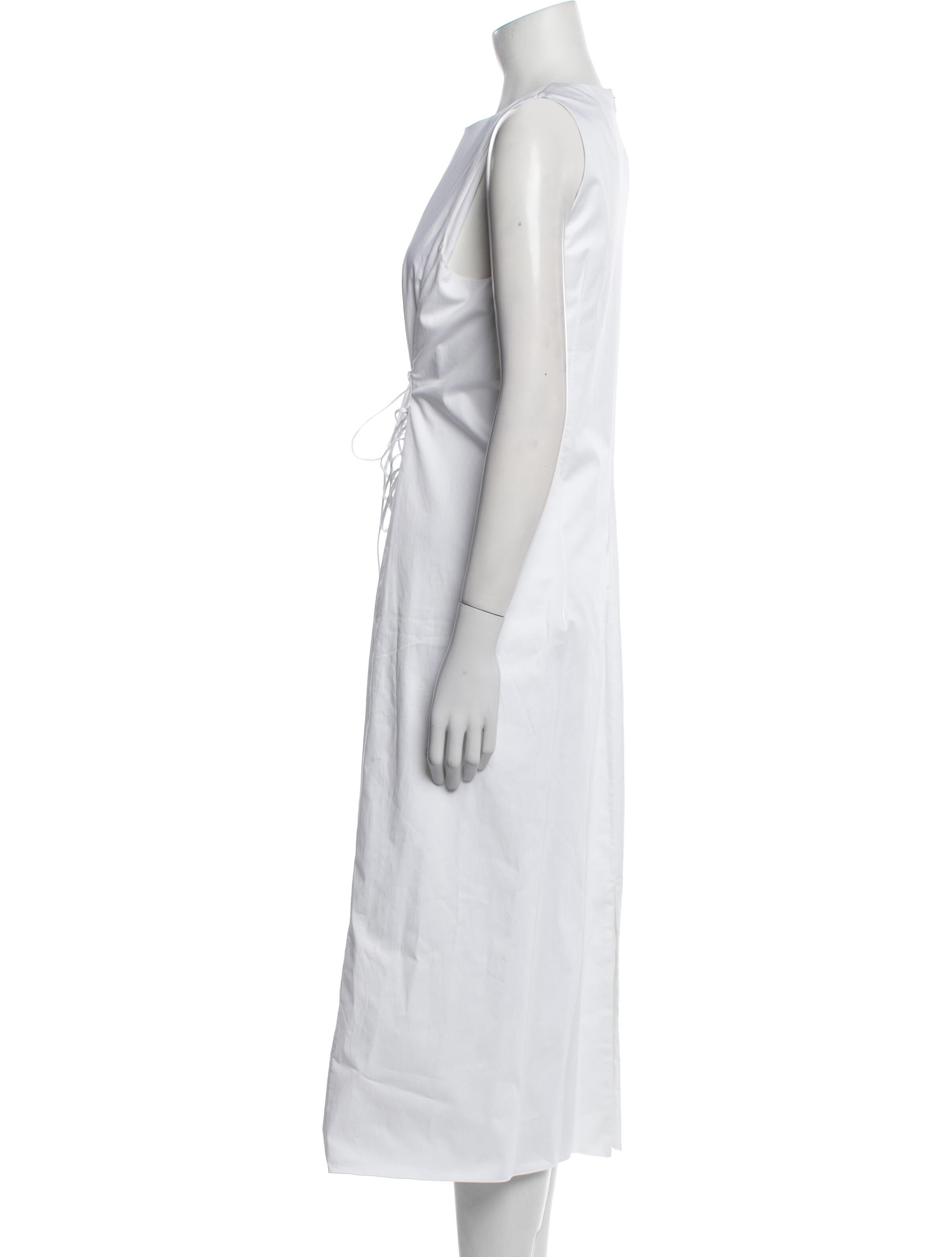 The Row Crew Neck Midi Length Dress