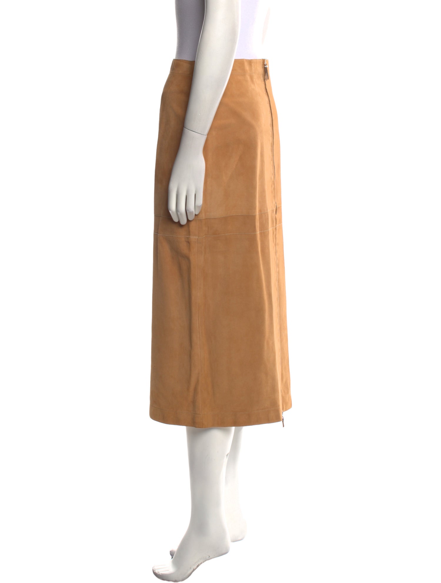 The Row Suede Midi Length Skirt