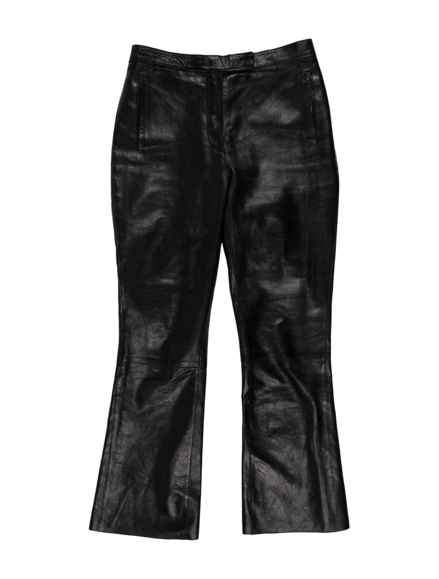 The Row Calfskin Straight Leg Pants