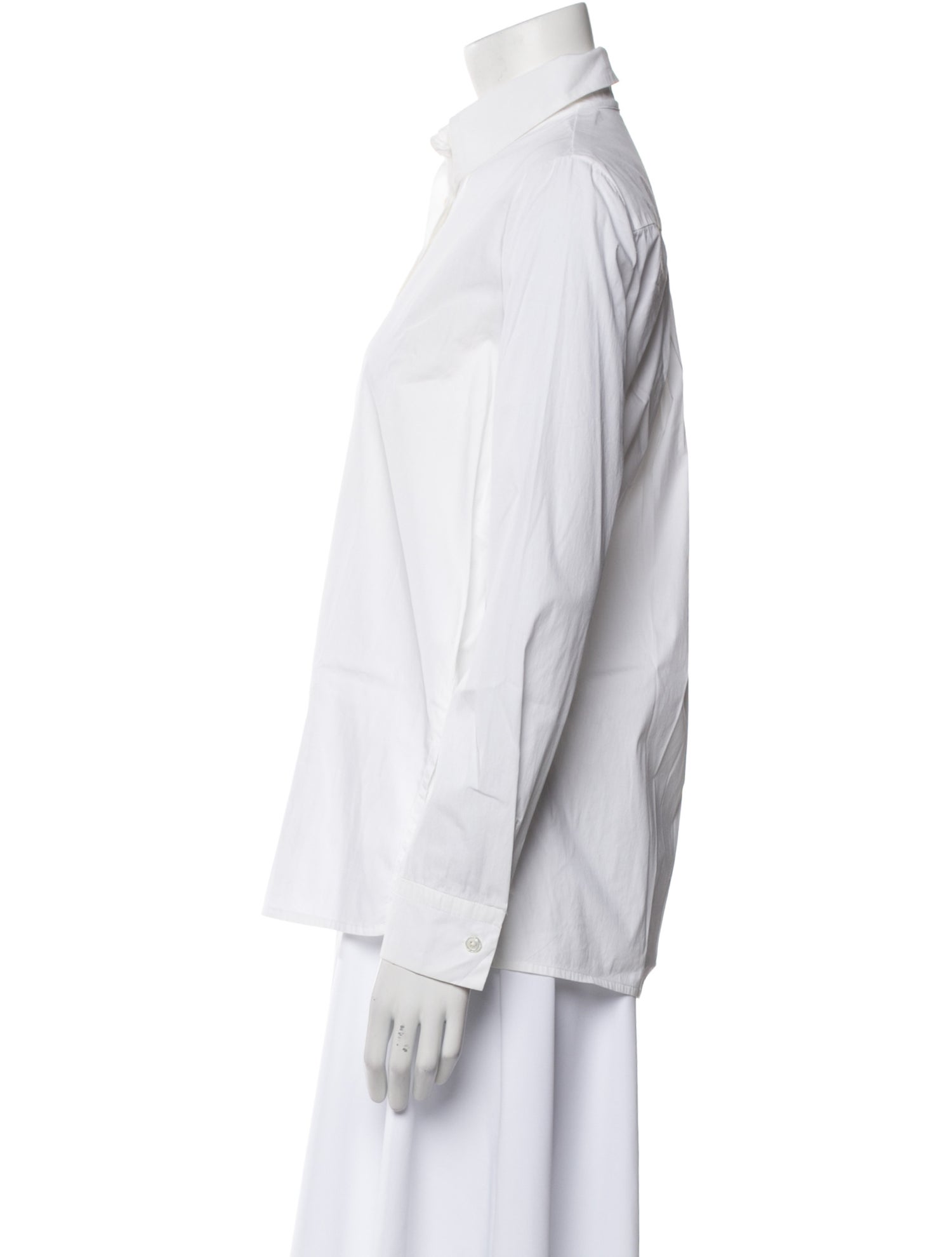 The Row Long Sleeve Button-Up Top