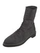 The Row Distressed Fara Combat Silk Combat Boots