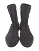 The Row Distressed Fara Combat Silk Combat Boots