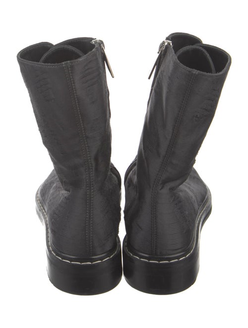 The Row Distressed Fara Combat Silk Combat Boots