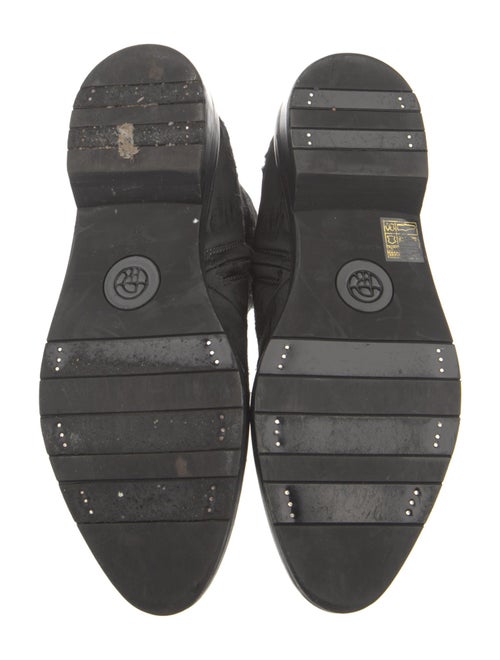 The Row Distressed Fara Combat Silk Combat Boots