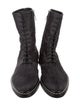 The Row Distressed Fara Combat Silk Combat Boots