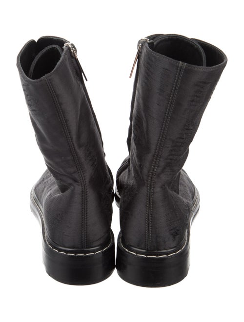 The Row Distressed Fara Combat Silk Combat Boots