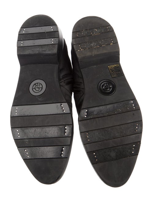 The Row Distressed Fara Combat Silk Combat Boots