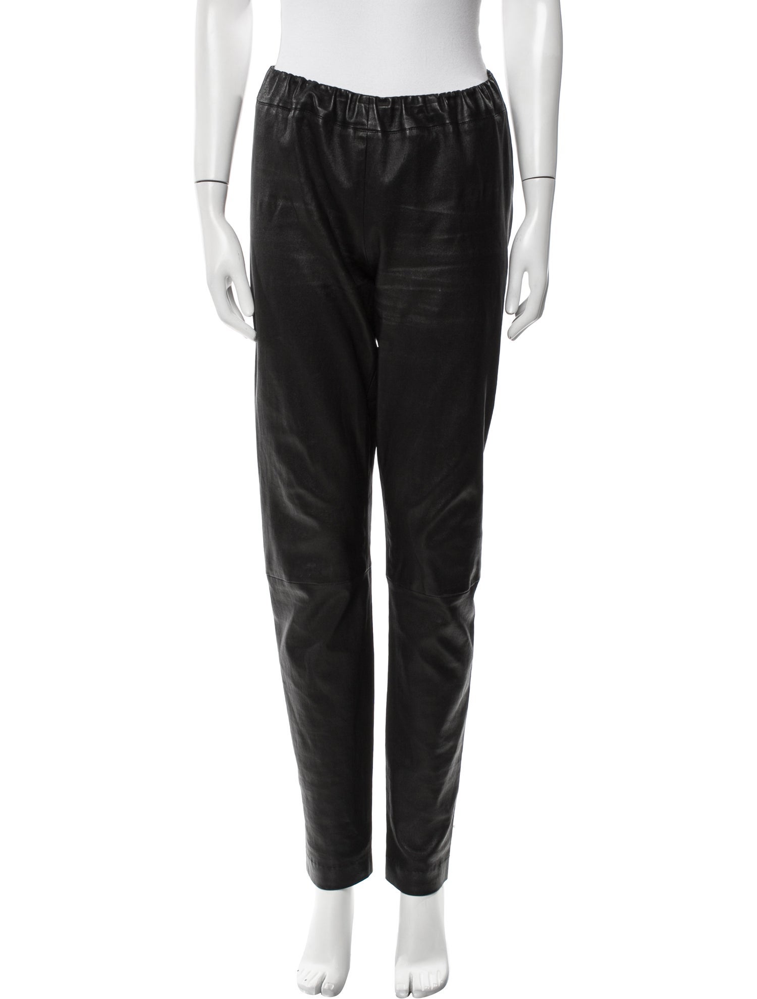 The Row Leather Skinny Leg Pants