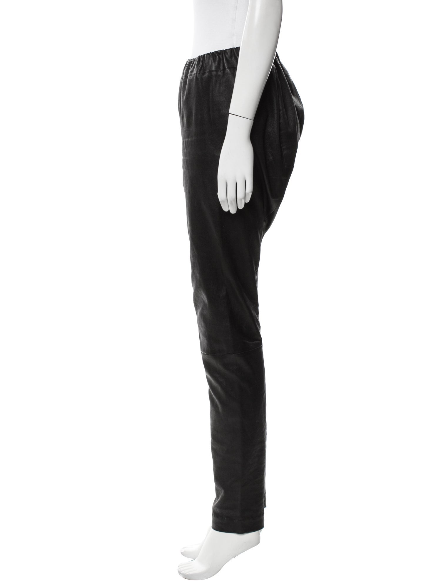 The Row Leather Skinny Leg Pants