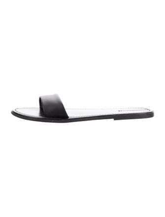 The Row Beach Slide Calfskin Slides