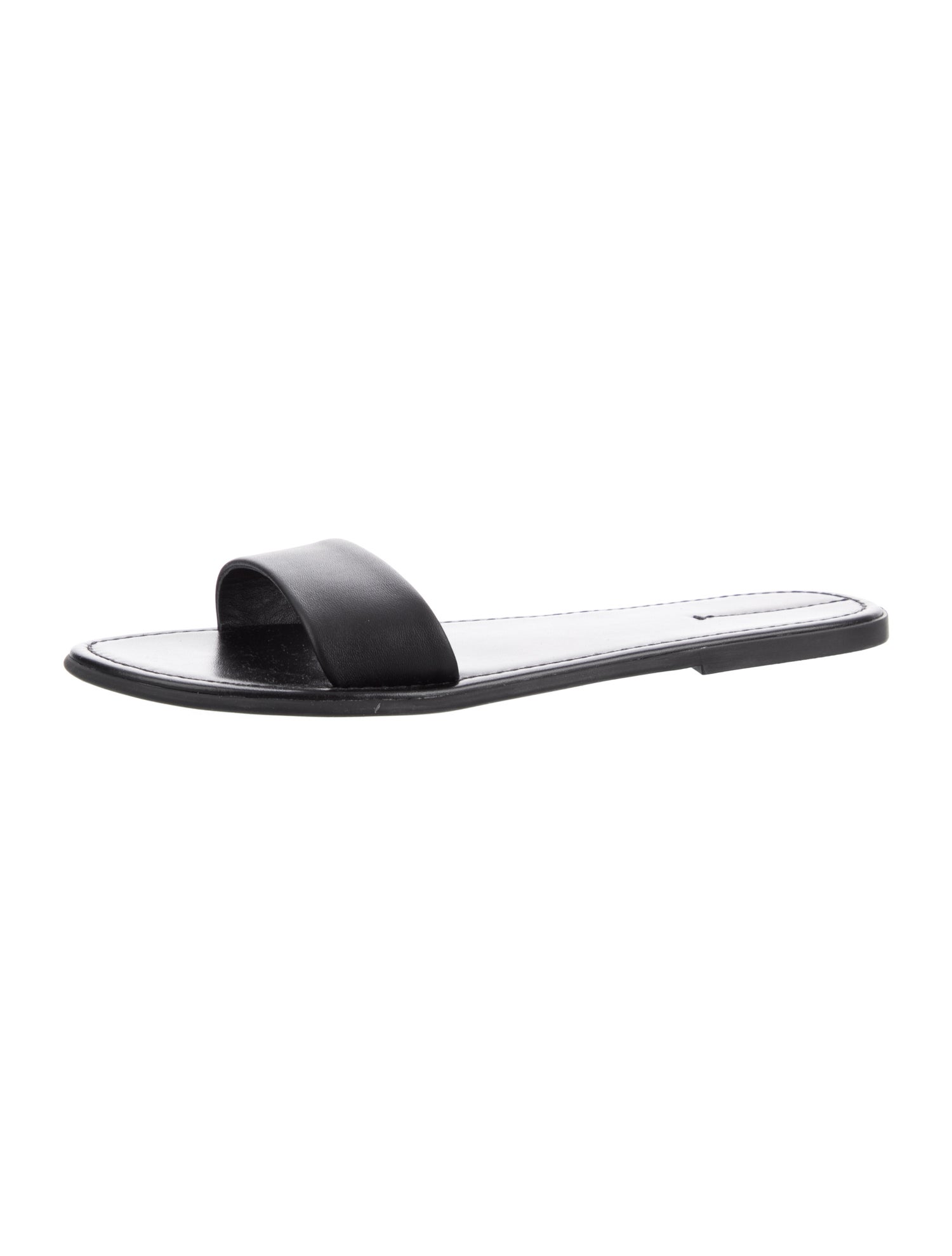 The Row Beach Slide Calfskin Slides