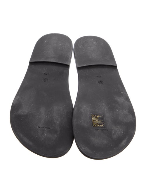 The Row Beach Slide Calfskin Slides