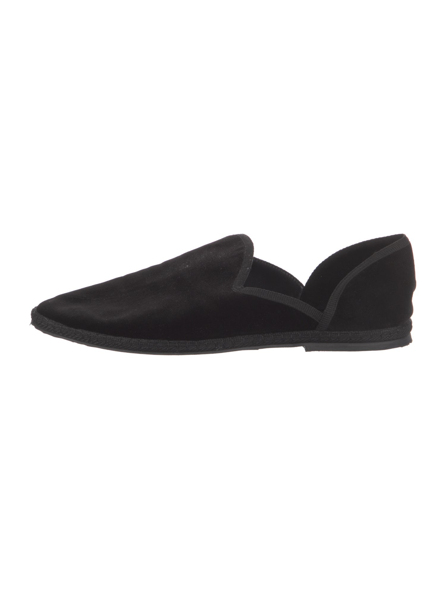 The Row Velvet D'Orsay Flats