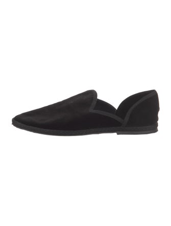 The Row Velvet D'Orsay Flats