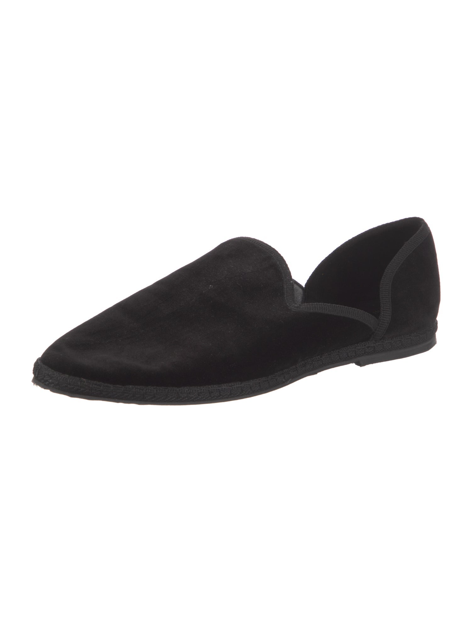 The Row Velvet D'Orsay Flats