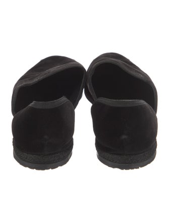The Row Velvet D'Orsay Flats