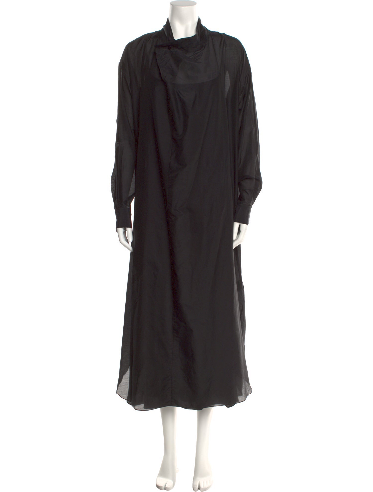 The Row Mock Neck Long Dress