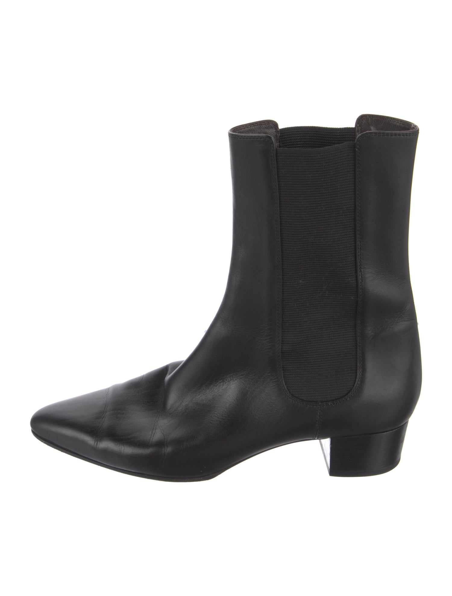The Row Leather Chelsea Boots