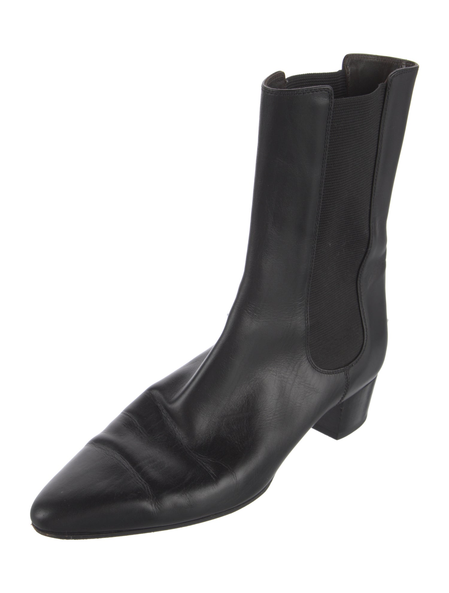 The Row Leather Chelsea Boots