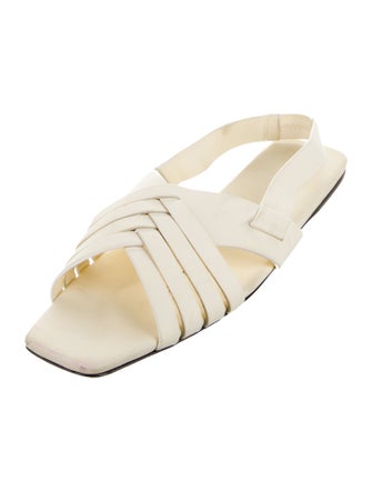 The Row Leather Slingback Sandals