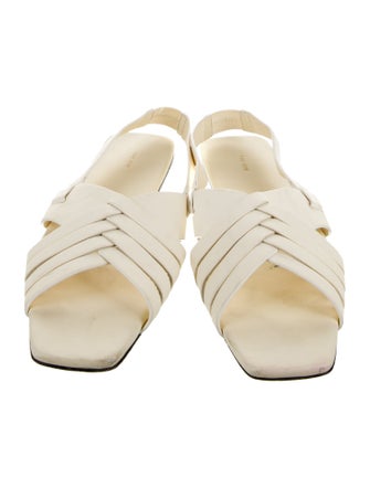 The Row Leather Slingback Sandals