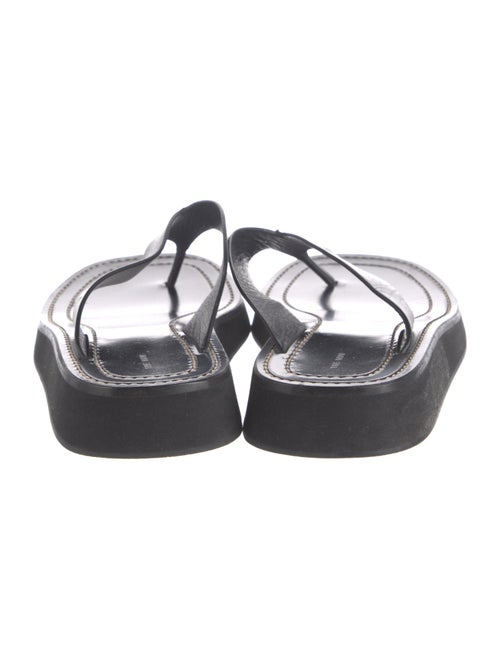 The Row Leather Flip Flops