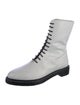The Row Leather Combat Boots