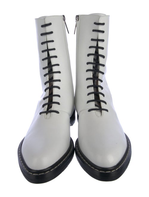 The Row Leather Combat Boots