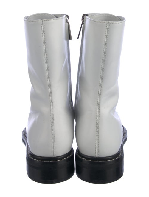 The Row Leather Combat Boots