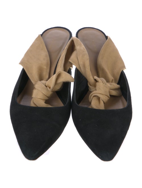 The Row Suede Printed Mules