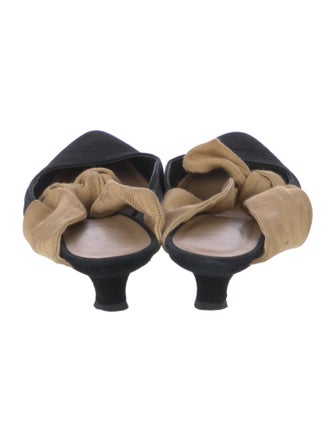 The Row Suede Printed Mules